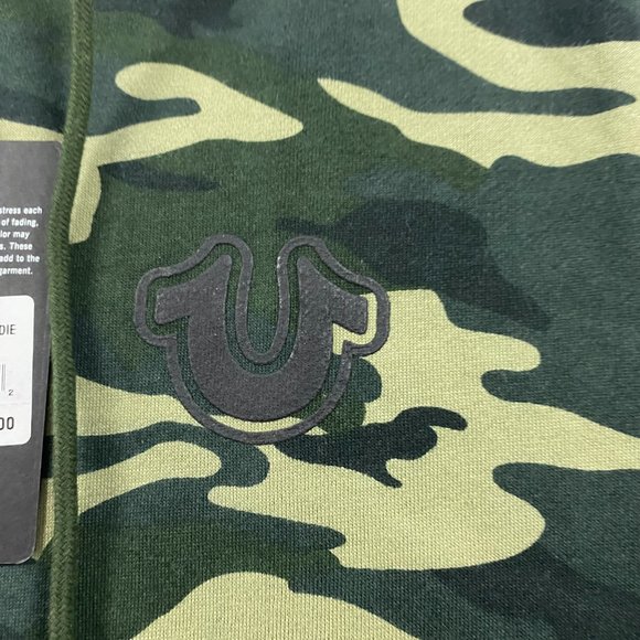 SOLD-True Religion Core Zip Up Camo Hoodie Men's Large - Picture 4 of 13